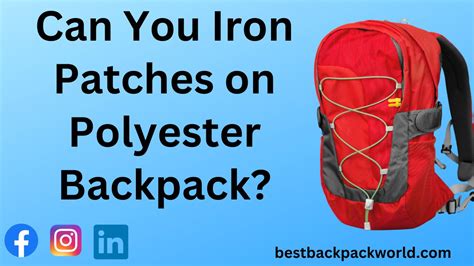 can you iron patches on polyester backpack|can you iron patches.